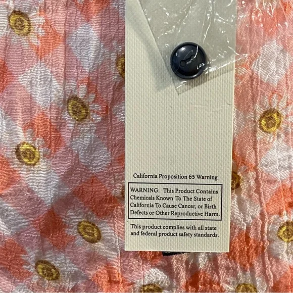 Fifty Street Sleeveless Button Down Tunic, Tied Front, Size Medium NWT - Picture 9 of 11